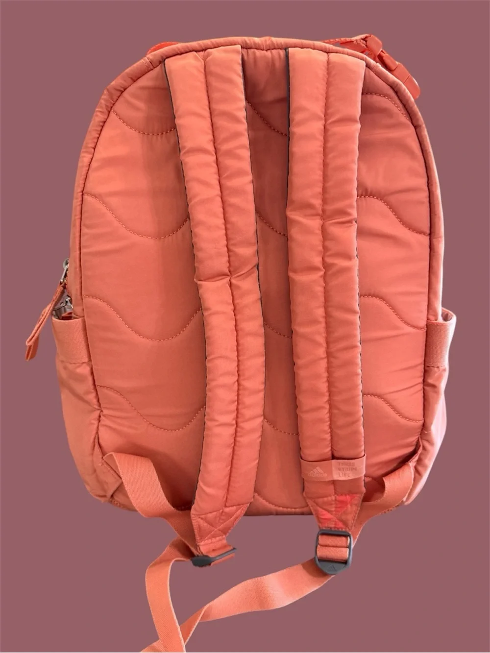 Adidas coral Pink Backpack - Lightly Used - Picture 2 of 2